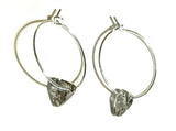 Silver Night Earring Hoops